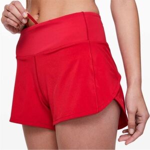 Lululemon Speed Up Shorts 4’ Red